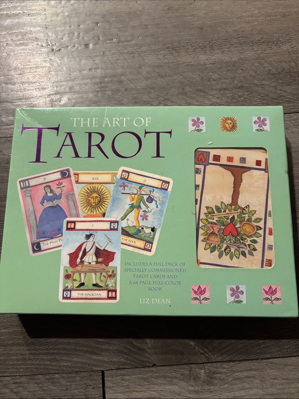 The Art of Tarot Card Deck & Guidebook - Mint Green by Liz Dean